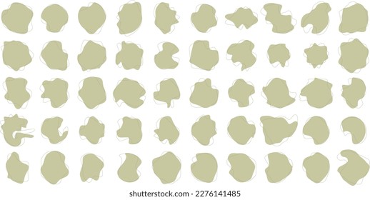 Liquid and fluid shape green color symbol 