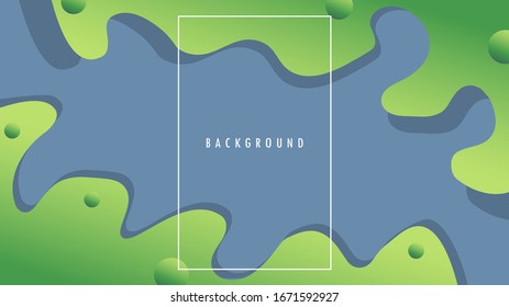 Liquid, Fluid Shape. Green Lime with Gray Color. Background, Wallpaper Template. Design Graphic Vector EPS10