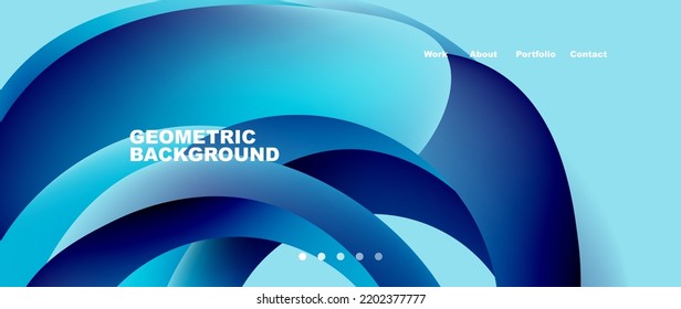 Liquid fluid shapes with flowin gradients abstract backgrounds. Vector illustration for wallpaper, banner, background, leaflet, catalog, cover, flyer