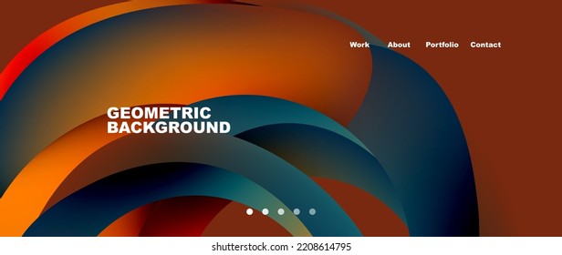 Liquid fluid shapes with flowin gradients abstract backgrounds. Vector illustration for wallpaper, banner, background, leaflet, catalog, cover, flyer