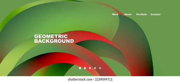 Liquid fluid shapes with flowin gradients abstract backgrounds. Vector illustration for wallpaper, banner, background, leaflet, catalog, cover, flyer