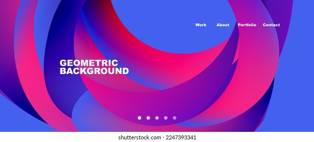 Liquid fluid shapes with flowin gradients abstract backgrounds. Vector illustration for wallpaper, banner, background, leaflet, catalog, cover, flyer