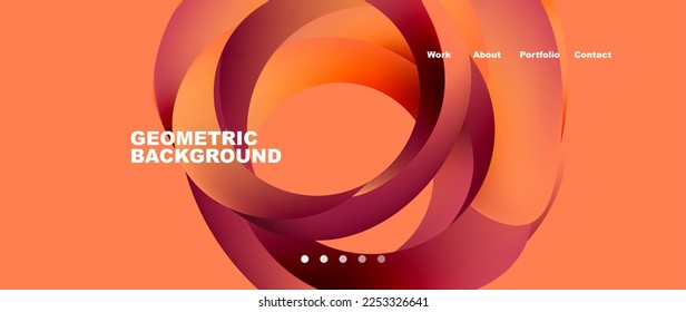 Liquid fluid shapes with flowin gradients abstract backgrounds. Vector illustration for wallpaper, banner, background, leaflet, catalog, cover, flyer