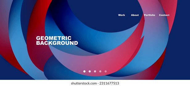 Formas de fluido líquido con gradientes de flujo abstractos. Ilustración vectorial de papel tapiz, banner, fondo, folleto, catálogo, cubierta, volante
