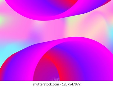 Liquid fluid. Vivid gradient mesh. Holographic 3d backdrop with modern trendy blend. Creative book, flyer composition. Liquid fluid background with dynamic elements and shapes.