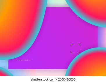 Liquid fluid. Vivid gradient mesh. Cool banner, app frame. Holographic 3d backdrop with modern trendy blend. Liquid fluid with dynamic elements and shapes. Landing page.