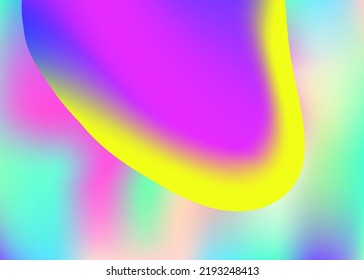 Liquid fluid. Vivid gradient mesh. Abstract cover, report frame. Holographic 3d backdrop with modern trendy blend. Liquid fluid background with dynamic elements and shapes.