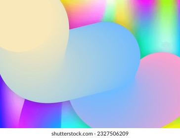 Líquido líquido. Malla gradiente vívida. Fondo holográfico en 3d con moderna combinación de moda. Banner futurista, diseño de invitación. Fondo líquido líquido con elementos dinámicos y formas.