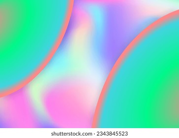 Liquid fluid. Vivid gradient mesh. Colorful poster, presentation frame. Holographic 3d backdrop with modern trendy blend. Liquid fluid background with dynamic elements and shapes.