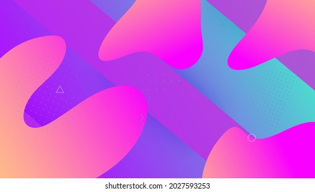 Volante Líquido. Papel vibrante. Textura dinámica. Pancarta abstracta. Diseño De Plástico Púrpura. Plantilla colorida. Fondo de degradado de color. 3d Página De Aterrizaje. Volante líquido magenta