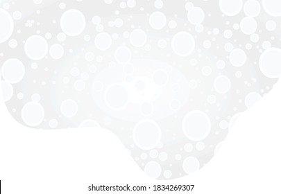 Liquid foam isolated. vector illustration