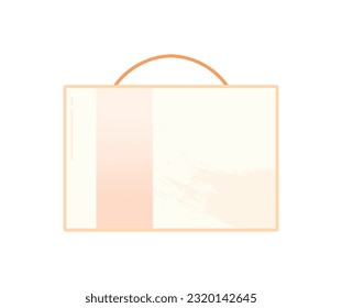 Liquid food vitamin packaging in flat illustration