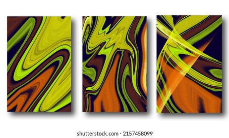 liquid form abstract background. Liquid dynamic gradient wave. Liquid marble texture. Can be used as a poster, magazine cover or something else