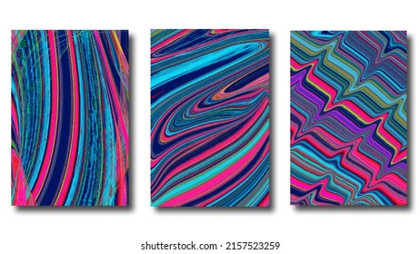 liquid form abstract background. Liquid dynamic gradient wave. Liquid marble texture. Can be used as a poster, magazine cover or something else