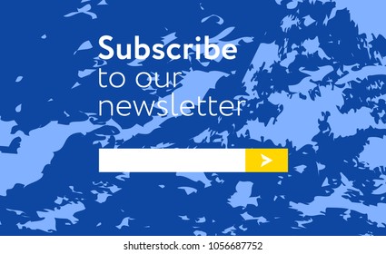 Liquid form background Vector Illustration UI UX Design with Text Box and Subscribe Button Template. Colorful with liquid shapes abstract background.  