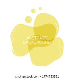 Liquid frame of organic form. Fluid, banner in pastel colors. Vector isolated illustration. 