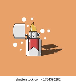 liquid fuel lighters Flat Design