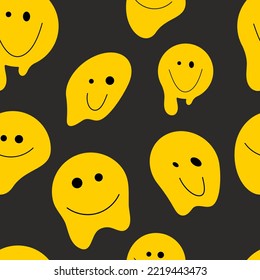 Sonrisa divertida y líquida sin problemas. Fondo gracioso