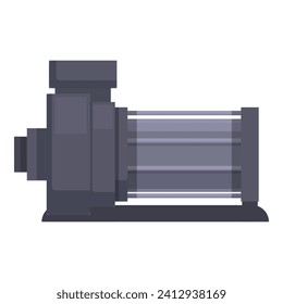 Liquid gear pump icon cartoon vector. Farm system. Industrial equipment