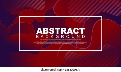 Liquid Geometric Abstract Background. Fluid shapes with gradient elements for cover book, banner, business card, presentation, print, brochure, poster, flyer, web, landing page. Vector Illustration
