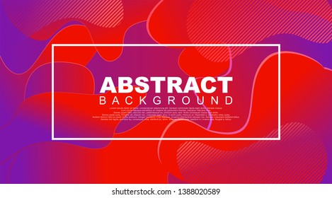 Liquid Geometric Abstract Background. Fluid shapes with gradient elements for cover book, banner, business card, presentation, print, brochure, poster, flyer, web, landing page. Vector Illustration