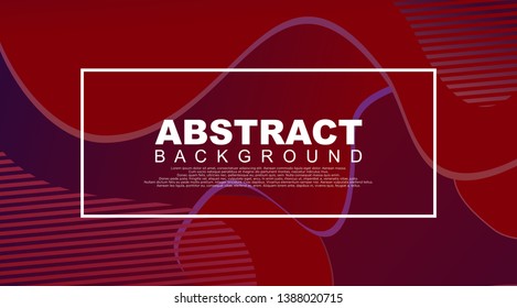 Liquid Geometric Abstract Background. Fluid shapes with gradient elements for cover book, banner, business card, presentation, print, brochure, poster, flyer, web, landing page. Vector Illustration
