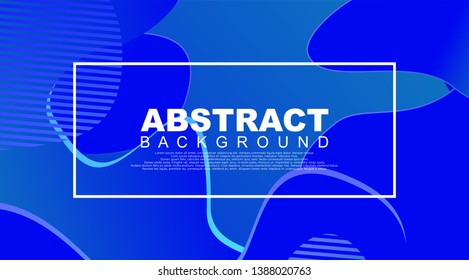 Liquid Geometric Abstract Background. Fluid shapes with gradient elements for cover book, banner, business card, presentation, print, brochure, poster, flyer, web, landing page. Vector Illustration