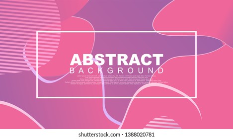 Liquid Geometric Abstract Background. Fluid shapes with gradient elements for cover book, banner, business card, presentation, print, brochure, poster, flyer, web, landing page. Vector Illustration