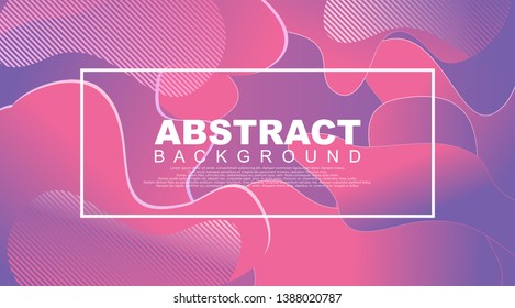 Liquid Geometric Abstract Background. Fluid shapes with gradient elements for cover book, banner, business card, presentation, print, brochure, poster, flyer, web, landing page. Vector Illustration