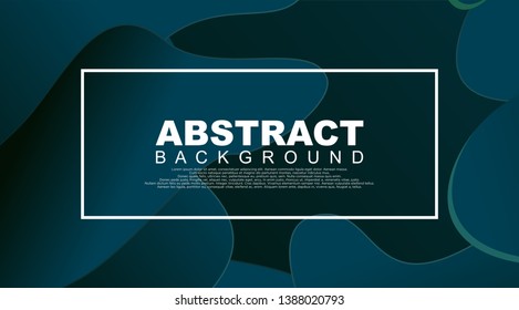Liquid Geometric Abstract Background. Fluid shapes with gradient elements for cover book, banner, business card, presentation, print, brochure, poster, flyer, web, landing page. Vector Illustration