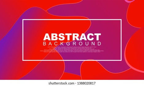Liquid Geometric Abstract Background. Fluid shapes with gradient elements for cover book, banner, business card, presentation, print, brochure, poster, flyer, web, landing page. Vector Illustration
