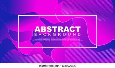 Liquid Geometric Abstract Background. Fluid shapes with gradient elements for cover book, banner, business card, presentation, print, brochure, poster, flyer, web, landing page. Vector Illustration