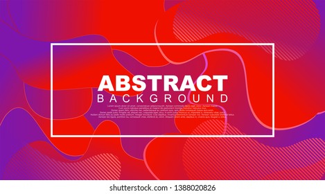 Liquid Geometric Abstract Background. Fluid shapes with gradient elements for cover book, banner, business card, presentation, print, brochure, poster, flyer, web, landing page. Vector Illustration