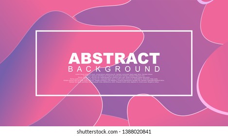 Liquid Geometric Abstract Background. Fluid shapes with gradient elements for cover book, banner, business card, presentation, print, brochure, poster, flyer, web, landing page. Vector Illustration