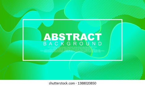 Liquid Geometric Abstract Background. Fluid shapes with gradient elements for cover book, banner, business card, presentation, print, brochure, poster, flyer, web, landing page. Vector Illustration