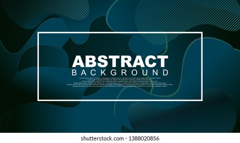 Liquid Geometric Abstract Background. Fluid shapes with gradient elements for cover book, banner, business card, presentation, print, brochure, poster, flyer, web, landing page. Vector Illustration