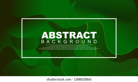 Liquid Geometric Abstract Background. Fluid shapes with gradient elements for cover book, banner, business card, presentation, print, brochure, poster, flyer, web, landing page. Vector Illustration