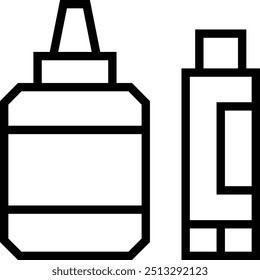 liquid glue icon. Thin linear style design isolated on white background