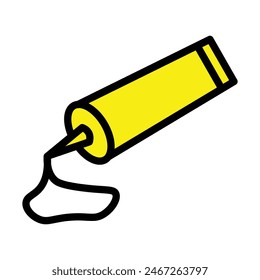 Liquid Glue Line Filled Icon Design
