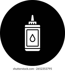 Flüssigkleber, Vektorsymbol. Kann für Druck-, Mobil- und Web-Anwendungen verwendet werden.