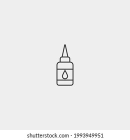 Liquid glue vector icon illustration sign