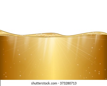 Liquid gold background. Vector illustration EPS 10.