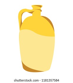 
A liquid gold bottle in vintage style 
