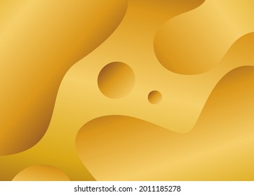 Liquid Gold, Vektorhintergrund Banner Metal Golden Liquid Illustration.