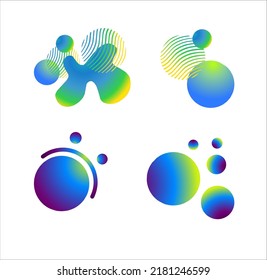 Liquid Gradation Illustrations Collections Elements