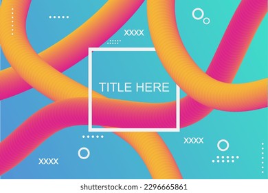 Liquid Gradent Background vector abstract blue orange