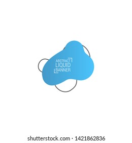 Liquid gradient bubble abstract shape background with pink, blue, purple, violet and orange color. EPS10