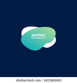 Liquid gradient bubble abstract shape background with pink, blue, purple, violet and orange color. EPS10