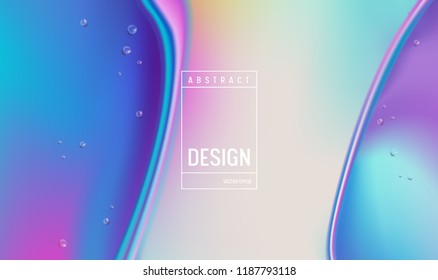 Diseño de fondo de color de gradiente líquido. Afiche Mínimo Fluido Futurista o Página de Aterrizaje. Ilustración vectorial de moda en eps10