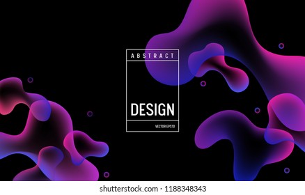 Liquid gradient color Background Design. Fluid Futuristic Minimal Poster or Landing Page. Trendy Vector Illustration in eps10
